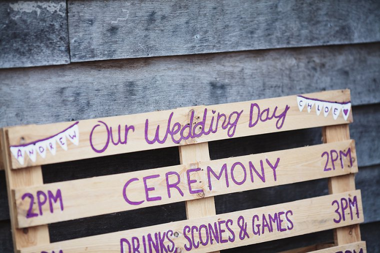 Wedding day sign