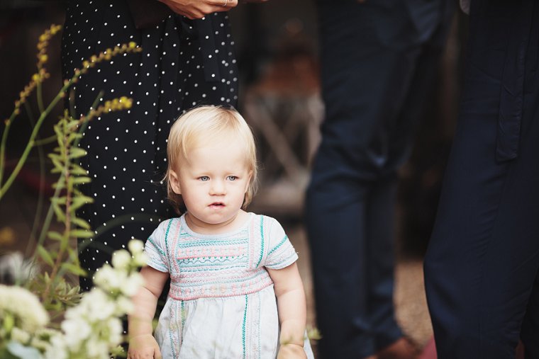 Baby at Ratsbury Barn wedding