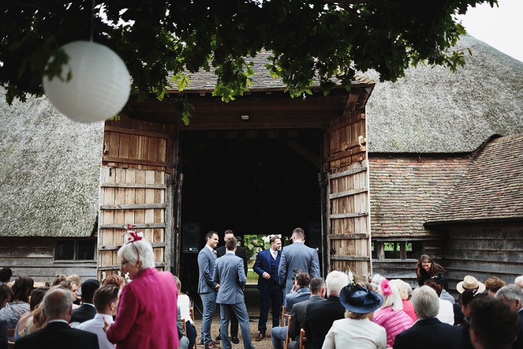 Wedding service at Ratsbury Barn