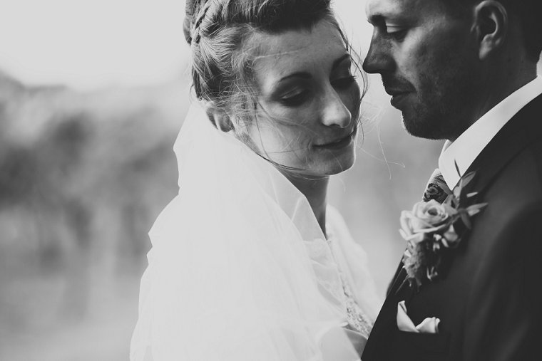 Close up portrait of bride