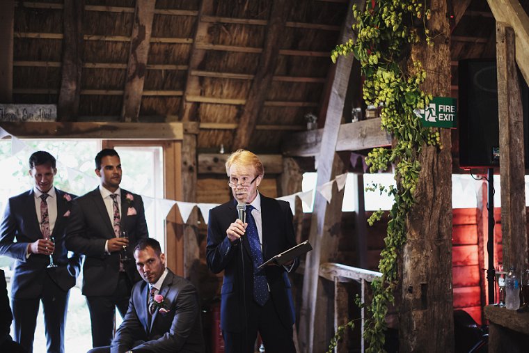 Speech being given