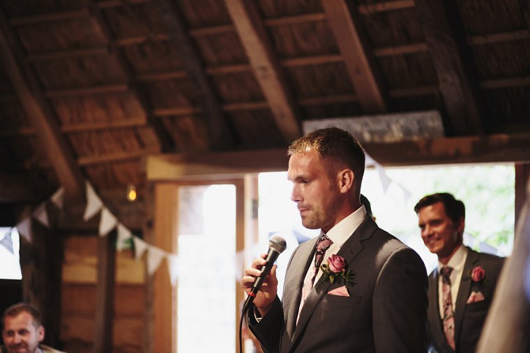Best man giving speech at Ratsbury Barn