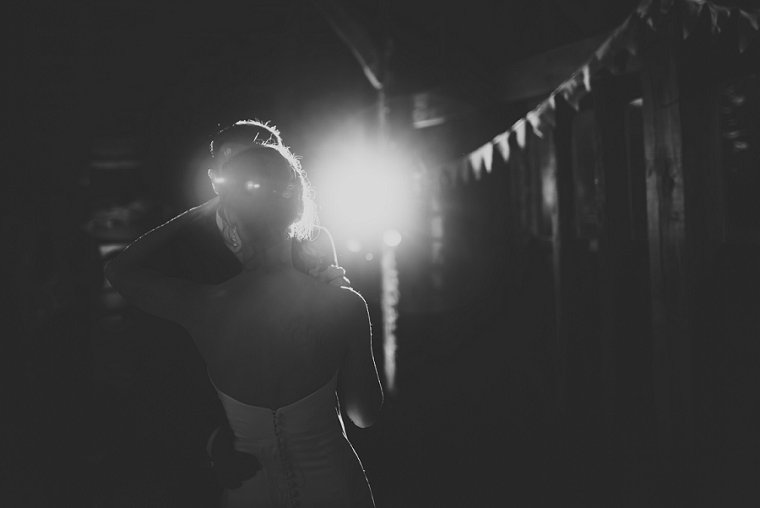 Bride and groom during first dance