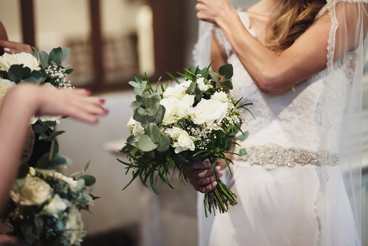 Close up of brides bouquet