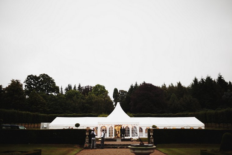 Marquee at Squerryes Court wedding venue
