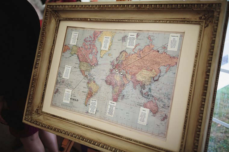Map of the World Table Seating Plan