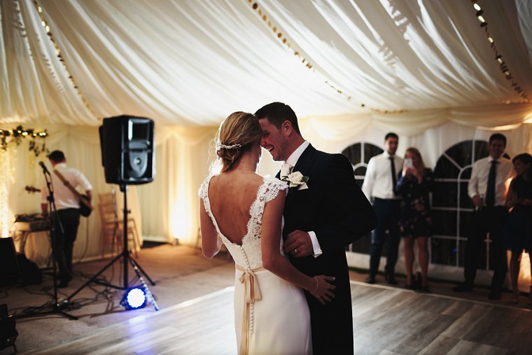 Bride and Groom first dance at Squerryes Court Wedding