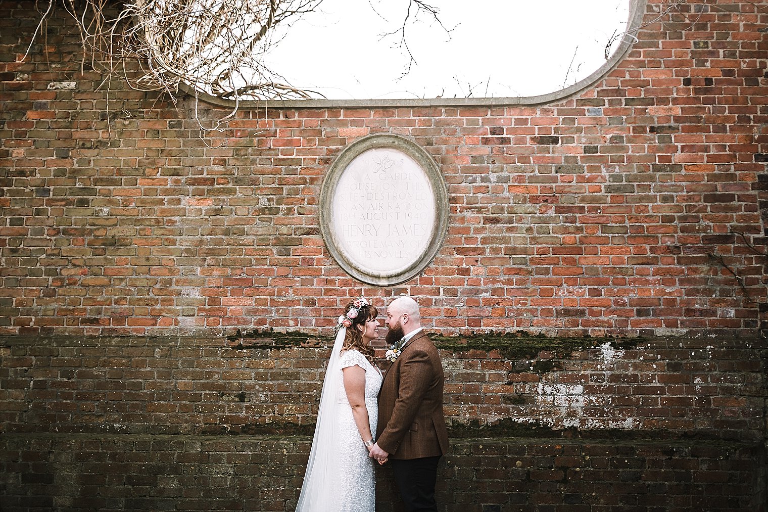 Bride and Groom hugging