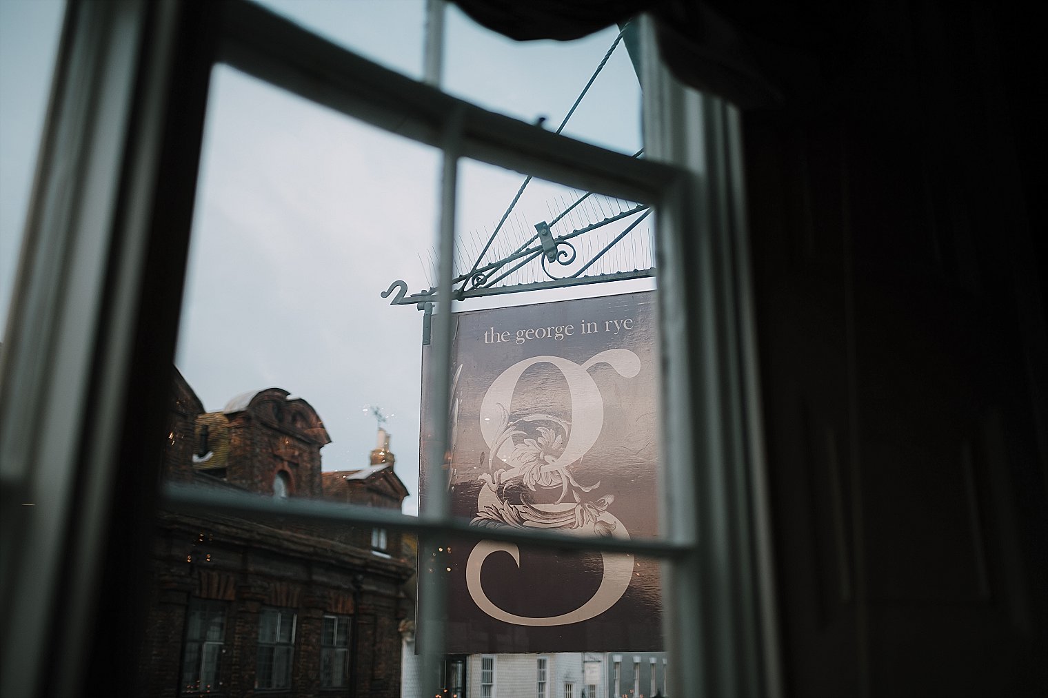 The George Hotel in Rye sign