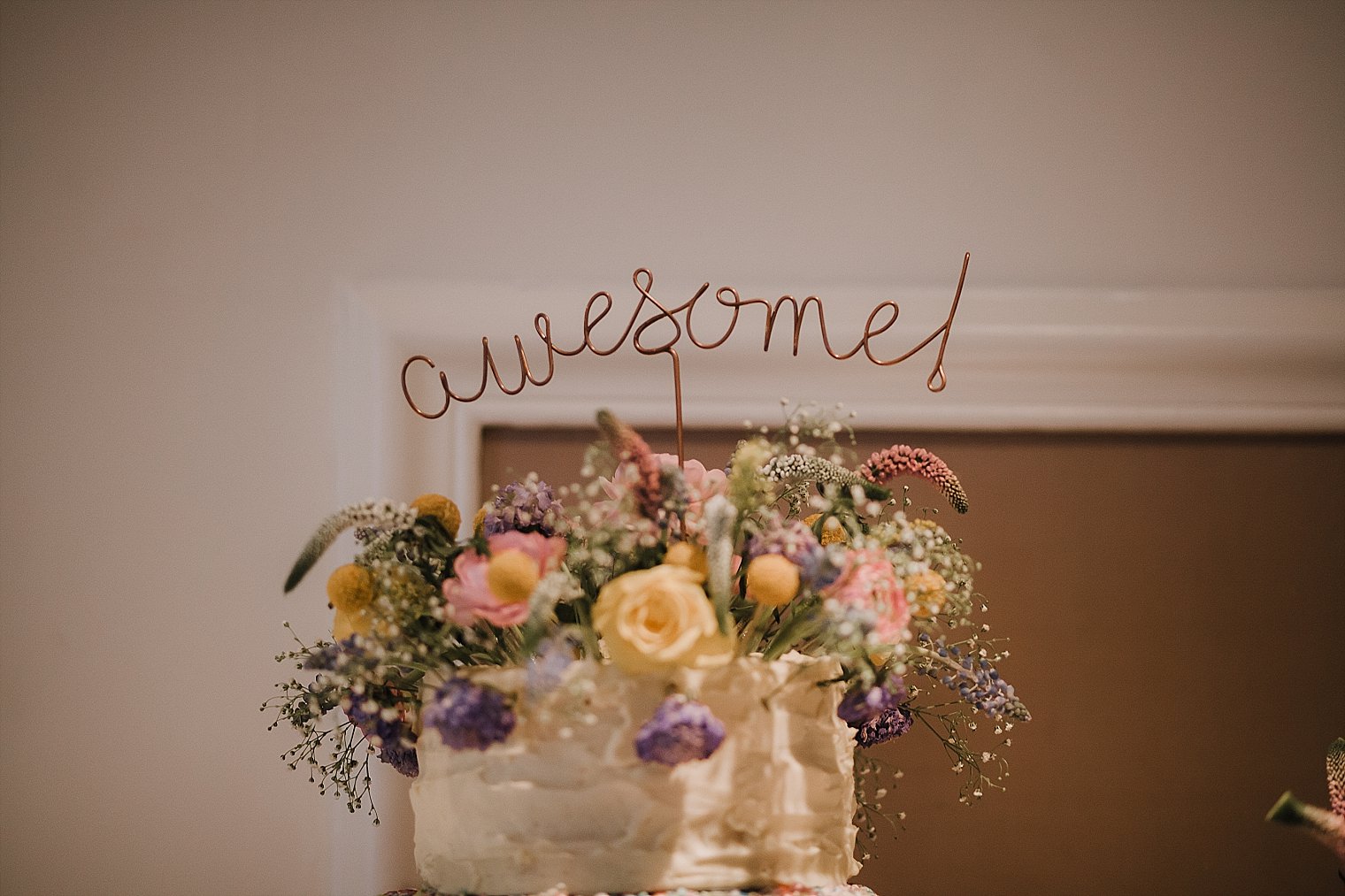 Awesome wedding cake topper