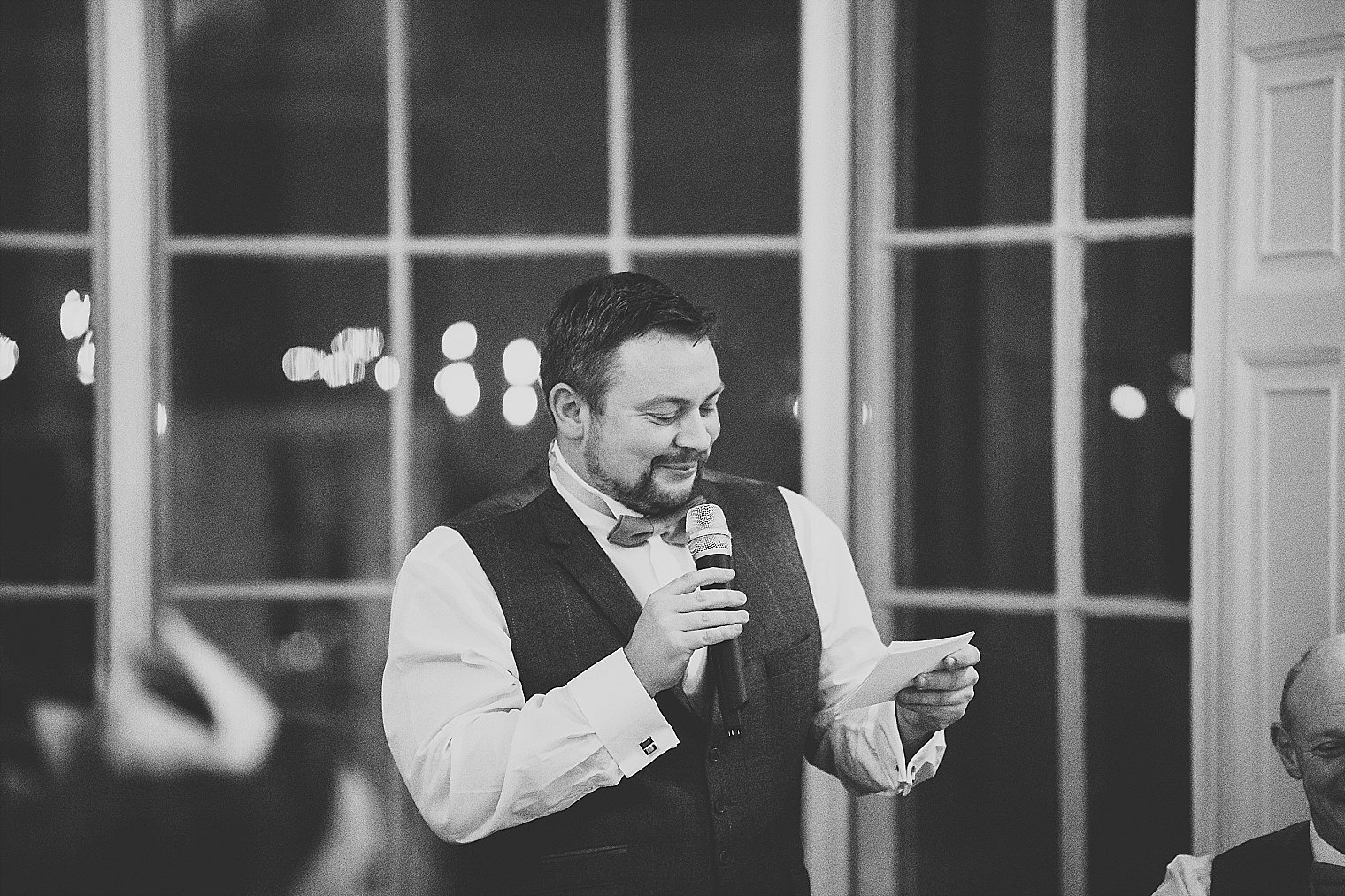 Best man smiling