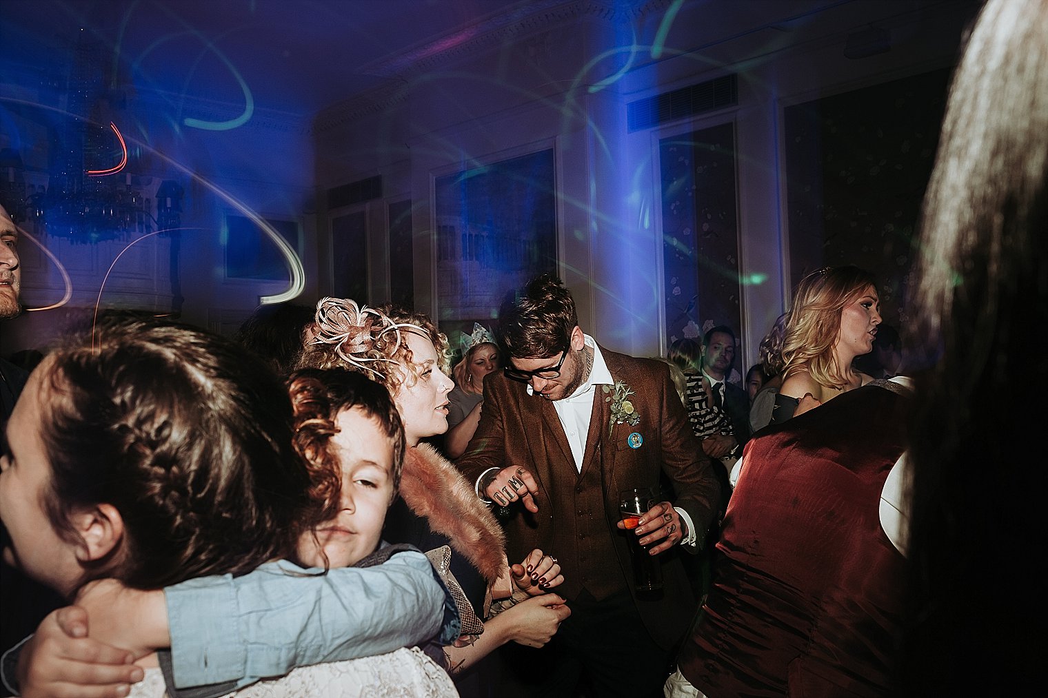 Guests dancing
