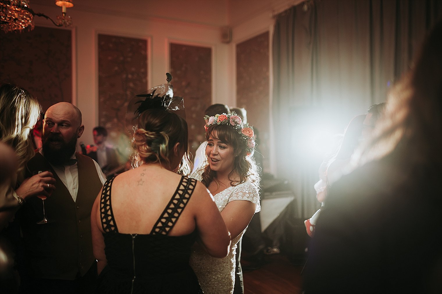 Bride during the wedding reception