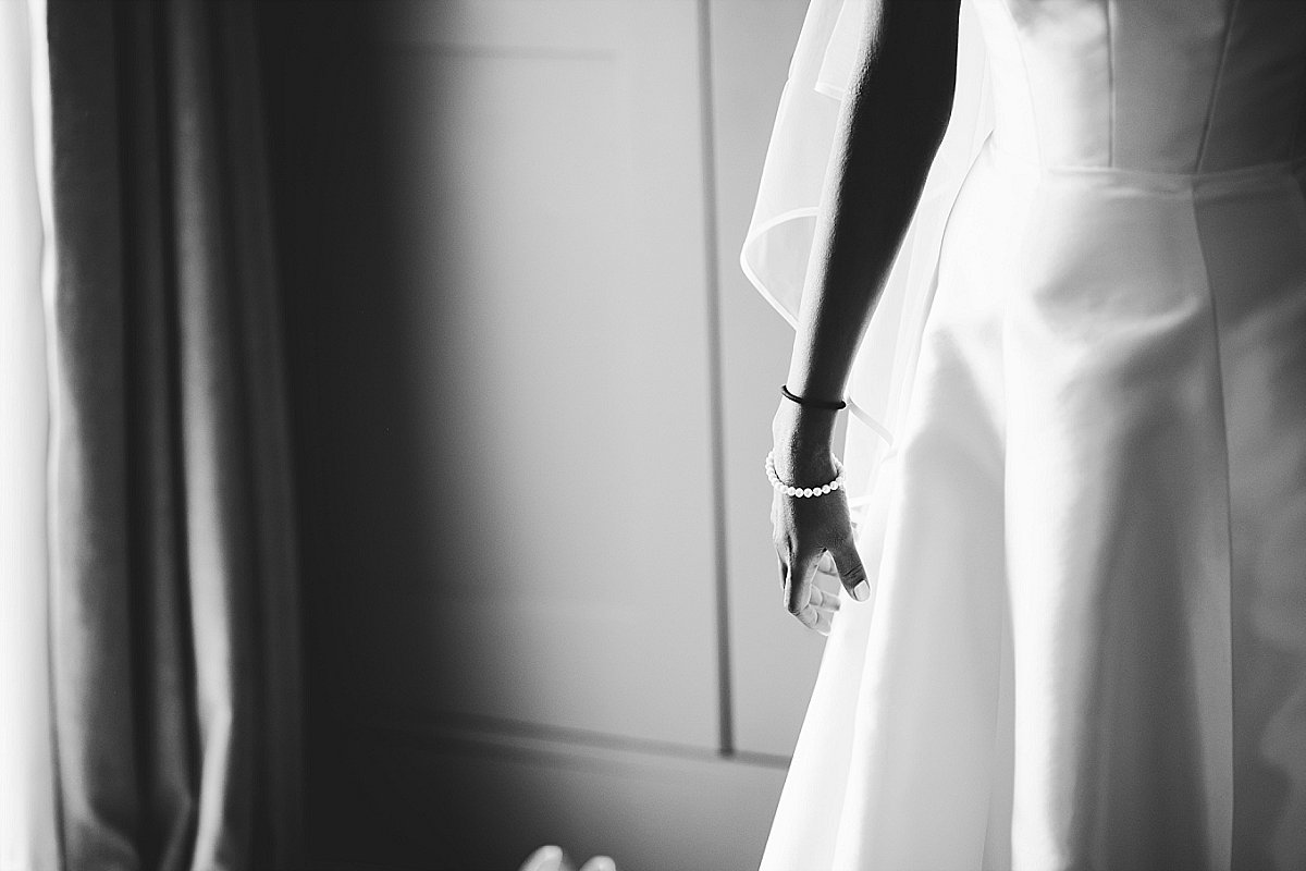 Brides wedding dress