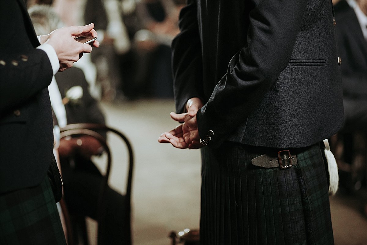 Groom waiting at front