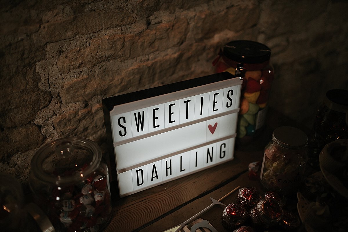Sweeties Dahling sign