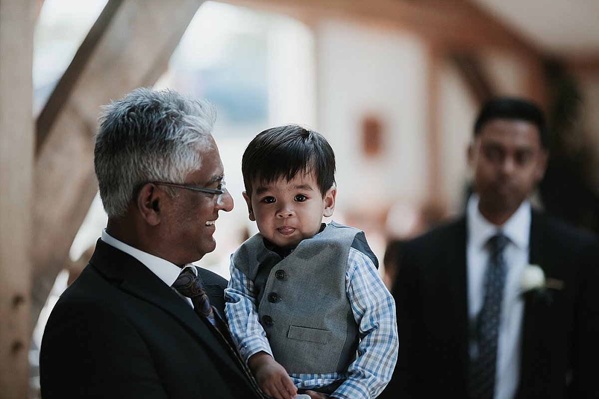 Young wedding guest