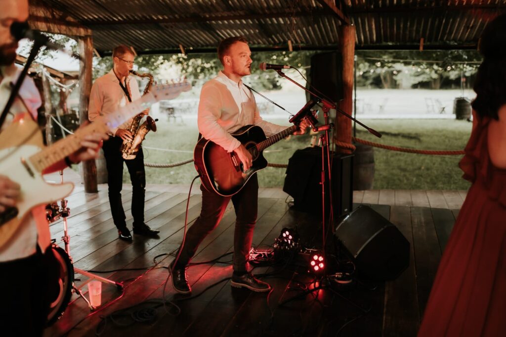 Band playing music at The Dreys