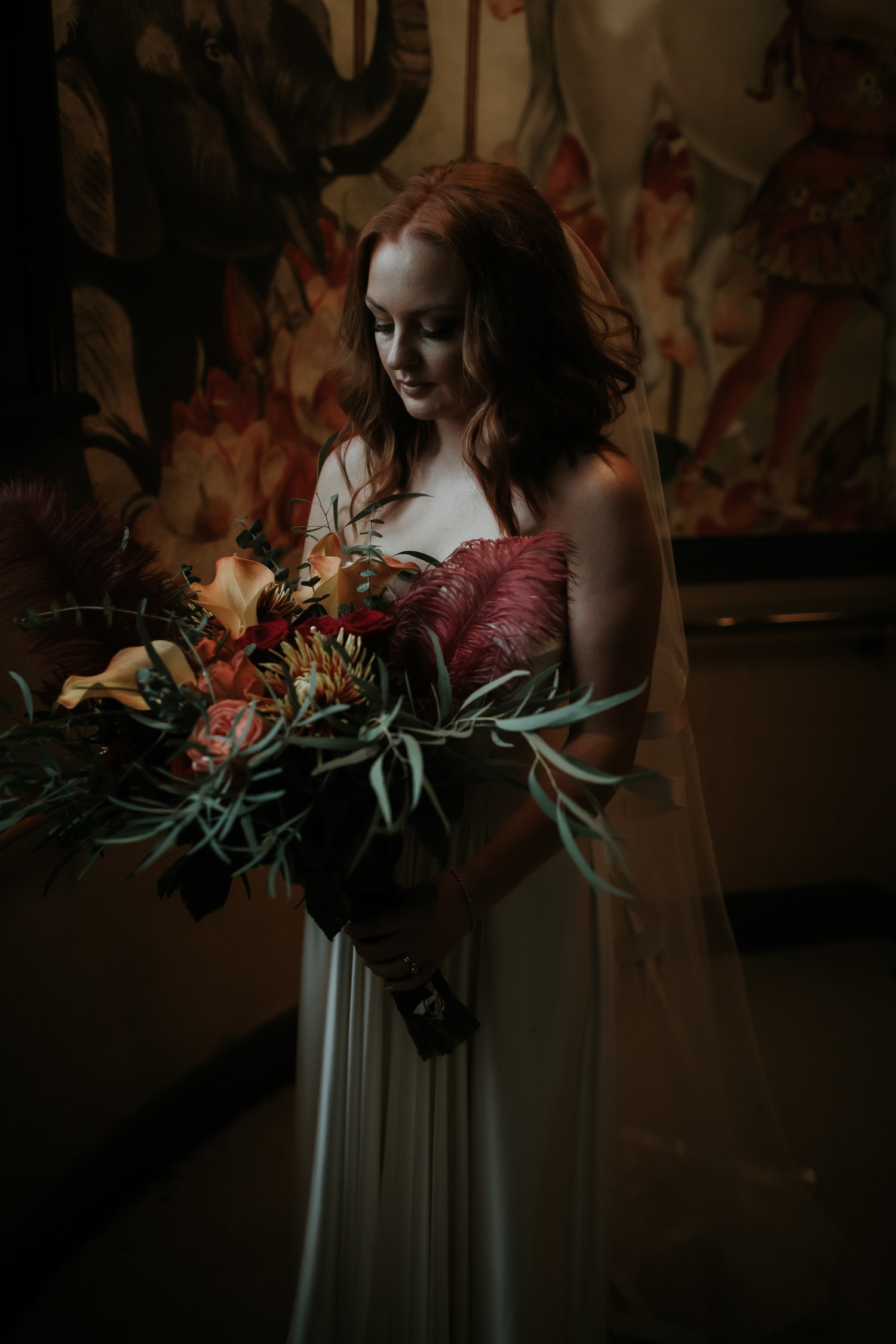 Bride having her portrait taken