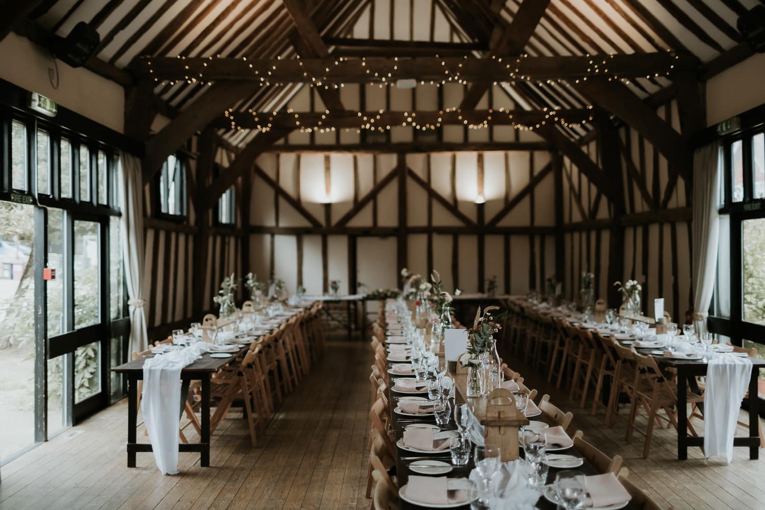 Inside decoration of a village hall